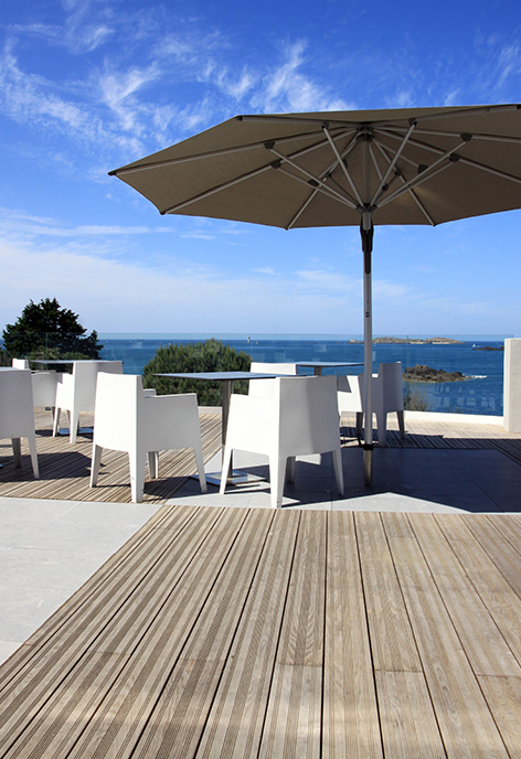 Terrasse bois à Saint-Malo